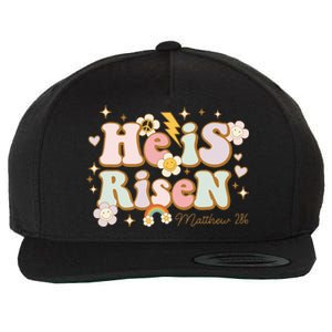 He Is Risen Indeed Happy Easter For Christian Easter Jesus Wool Snapback Cap