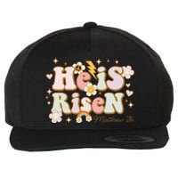 He Is Risen Indeed Happy Easter For Christian Easter Jesus Wool Snapback Cap