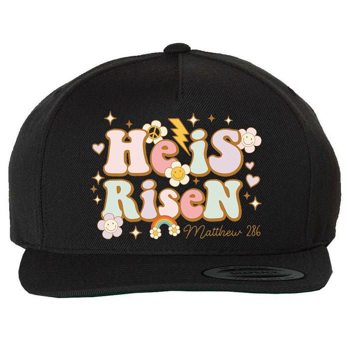 He Is Risen Indeed Happy Easter For Christian Easter Jesus Wool Snapback Cap