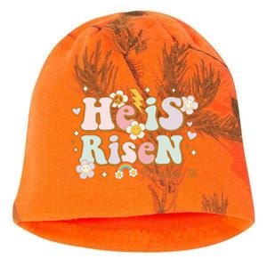 He Is Risen Indeed Happy Easter For Christian Easter Jesus Kati - Camo Knit Beanie