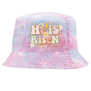 He Is Risen Indeed Happy Easter For Christian Easter Jesus Tie-Dyed Bucket Hat