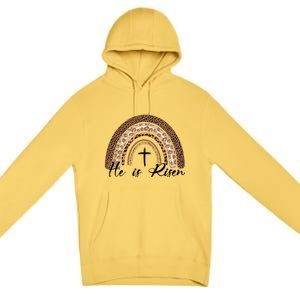 He Is Risen Jesus Christ Easter Christian Faith Premium Pullover Hoodie