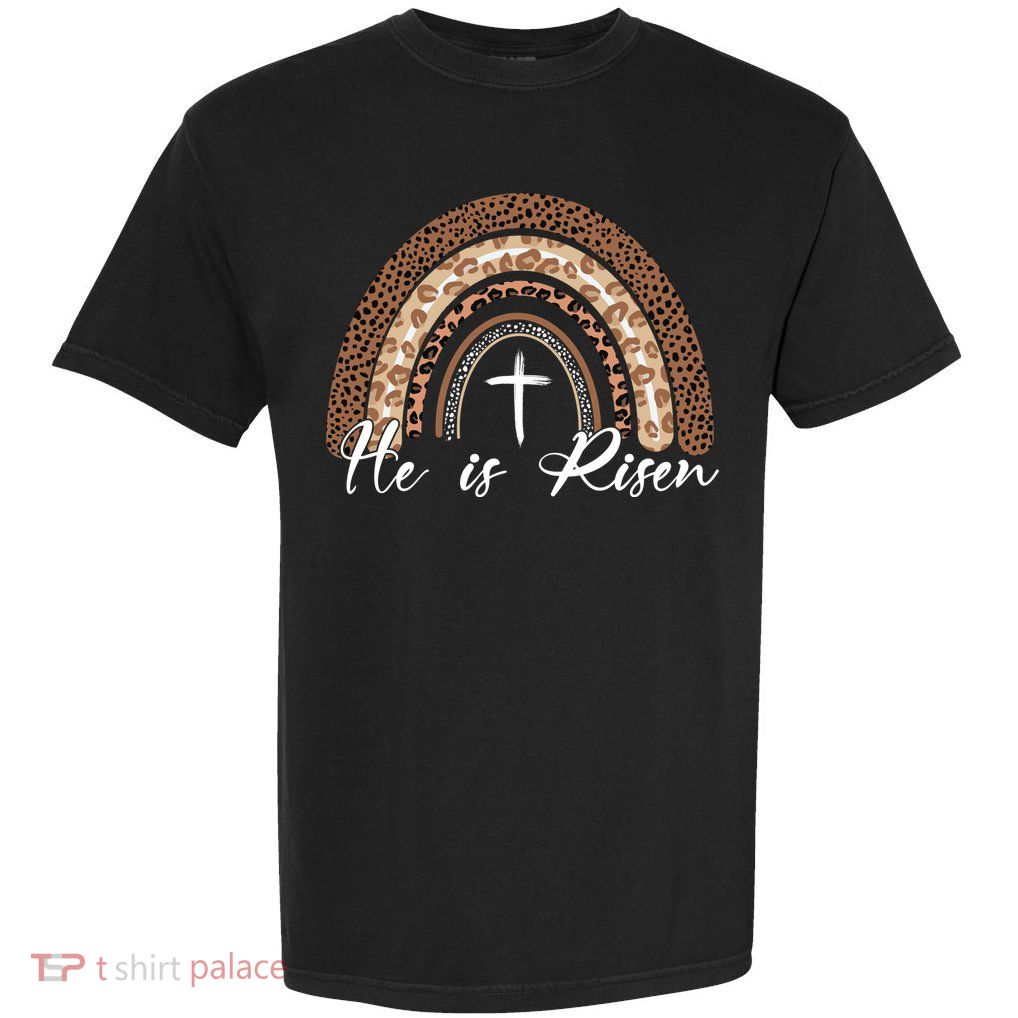 He Is Risen Jesus Christ Easter Christian Faith Garment-Dyed Heavyweight T-Shirt