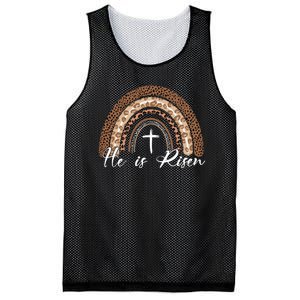 He Is Risen Jesus Christ Easter Christian Faith Mesh Reversible Basketball Jersey Tank