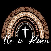 He Is Risen Jesus Christ Easter Christian Faith Tie-Dye T-Shirt