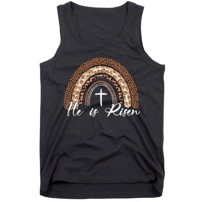 He Is Risen Jesus Christ Easter Christian Faith Tank Top
