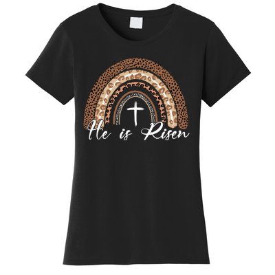 He Is Risen Jesus Christ Easter Christian Faith Women's T-Shirt