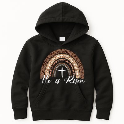 He Is Risen Jesus Christ Easter Christian Faith Kids Hoodie