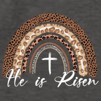 He Is Risen Jesus Christ Easter Christian Faith Vector Backpack
