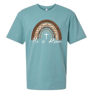 He Is Risen Jesus Christ Easter Christian Faith Sueded Cloud Jersey T-Shirt