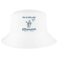 He Is Rizzin Jesus Christian Religious Basketball Easter Cool Comfort Performance Bucket Hat