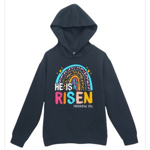 He Is Risen Leopard Rainbow Christian Jesus Happy Easter Day Urban Pullover Hoodie