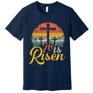 He Is Risen Christian Easter Jesus Premium T-Shirt