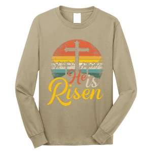 He Is Risen Christian Easter Jesus Long Sleeve Shirt