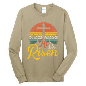 He Is Risen Christian Easter Jesus Tall Long Sleeve T-Shirt