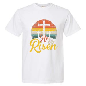 He Is Risen Christian Easter Jesus Garment-Dyed Heavyweight T-Shirt