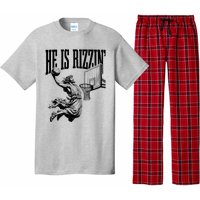 He Is Rizzin Basketball Christian Religious Pajama Set