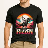 He Is Rizzen Jesus Has Rizzen Retro Christian Dinosaur Performance Shirt