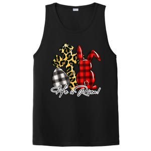 He Is Risen Christian Easter Happy Easter Day Leopard Gift PosiCharge Competitor Tank