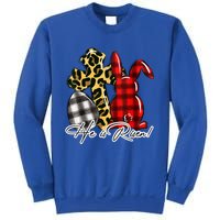 He Is Risen Christian Easter Happy Easter Day Leopard Gift Sweatshirt