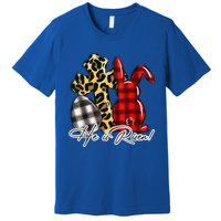 He Is Risen Christian Easter Happy Easter Day Leopard Gift Premium T-Shirt