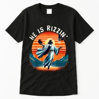 He Is Rizzin Basketball Jesus Retro Easter Christian Tall T-Shirt