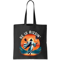 He Is Rizzin Basketball Jesus Retro Easter Christian Bag
