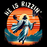 He Is Rizzin Basketball Jesus Retro Easter Christian Bag