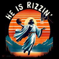 He Is Rizzin Basketball Jesus Retro Easter Christian Poster