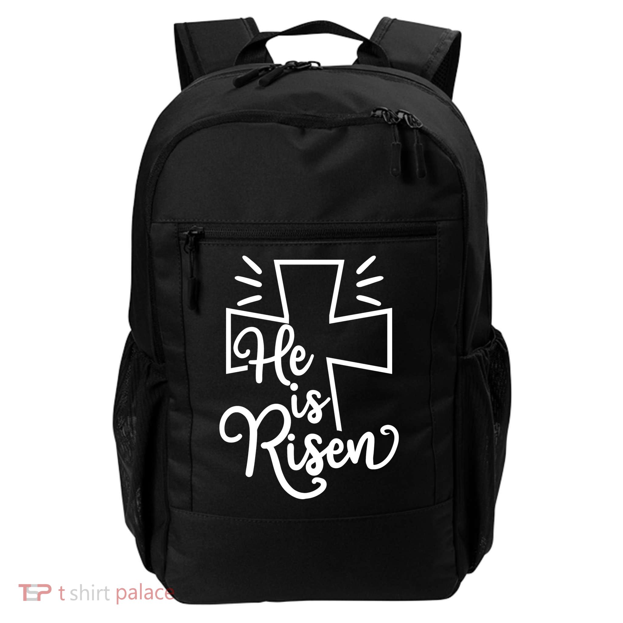 He Is Risen Jesus Cross Easter Backpack