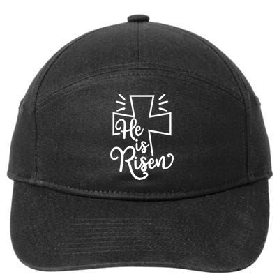 He Is Risen Jesus Cross Easter 7-Panel Snapback Hat