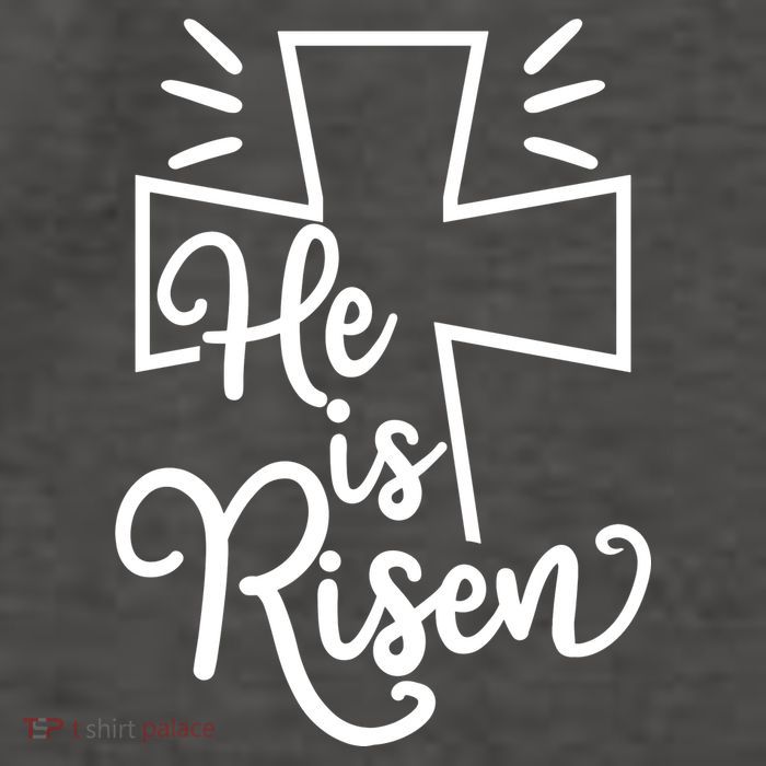 He Is Risen Jesus Cross Easter Vector Backpack
