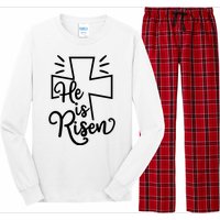 He Is Risen Jesus Cross Easter Long Sleeve Pajama Set