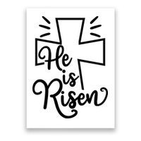 He Is Risen Jesus Cross Easter Poster