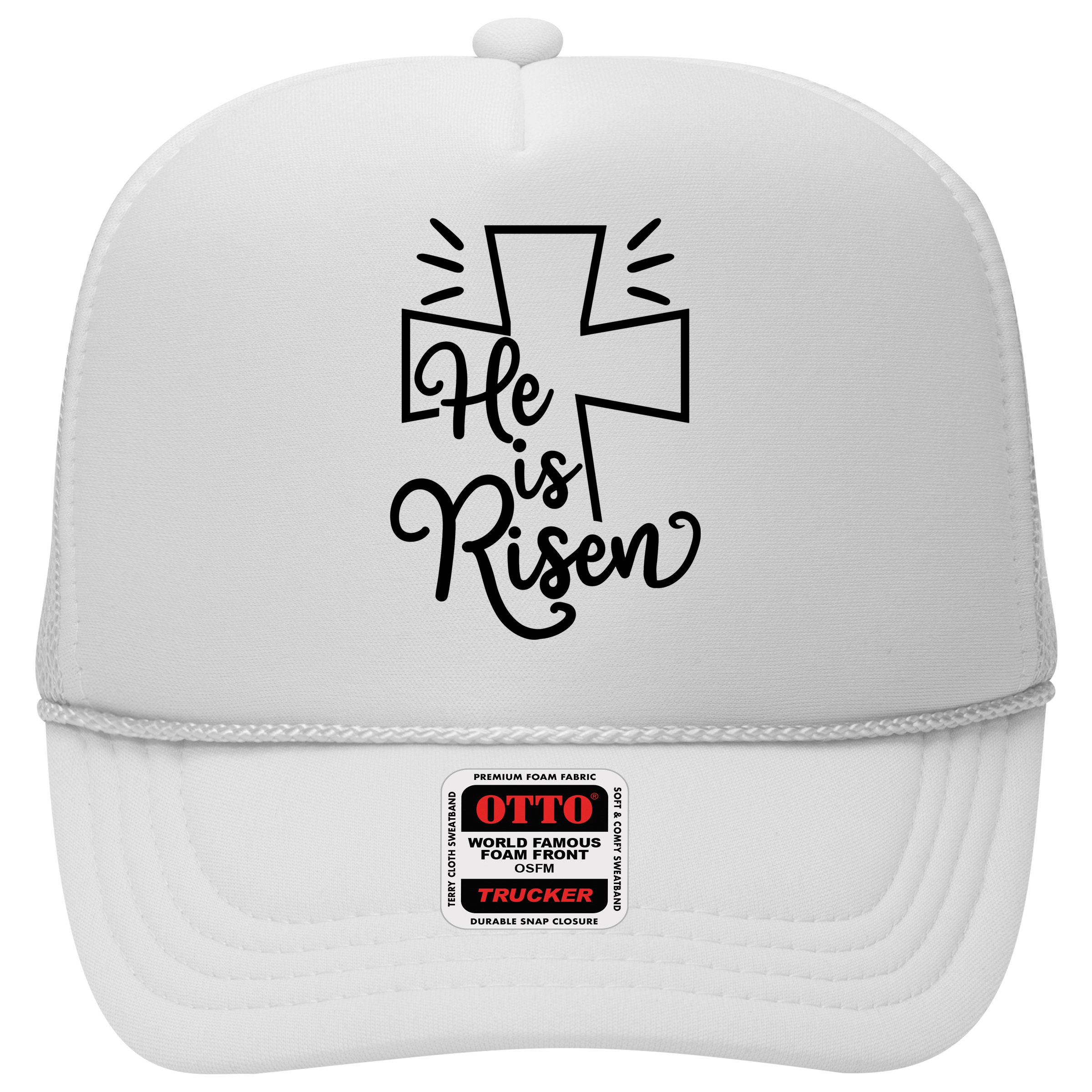 He Is Risen Jesus Cross Easter Hat