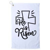 He Is Risen Jesus Cross Easter Golf Towel
