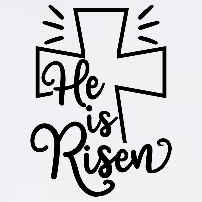 He Is Risen Jesus Cross Easter Golf Towel