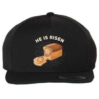 He Is Risen Jesus Christ Easter Word Game Bread Baker Wool Snapback Cap