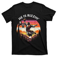 He Is Rizzin Jesus Basketball Easter Christian T-Shirt