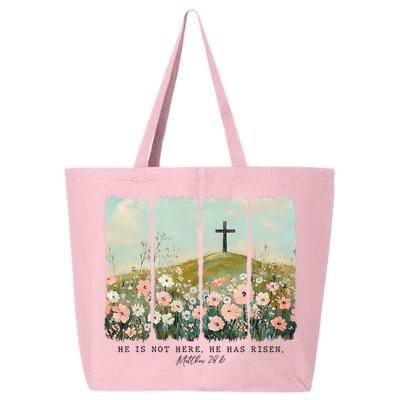 He Is Risen Christian Wildflower Happy Easter 25L Jumbo Tote