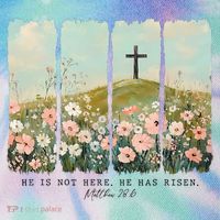 He Is Risen Christian Wildflower Happy Easter Legacy Tie Dye Trucker Hat