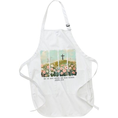 He Is Risen Christian Wildflower Happy Easter Apron