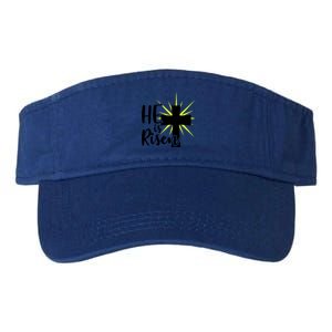 He Is Risen Jesus Christ Spiritual Bible Verse Easter Sunday Funny Gift Valucap Bio-Washed Visor