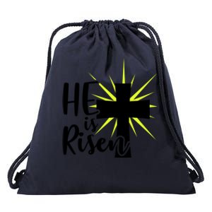 He Is Risen Jesus Christ Spiritual Bible Verse Easter Sunday Funny Gift Drawstring Bag