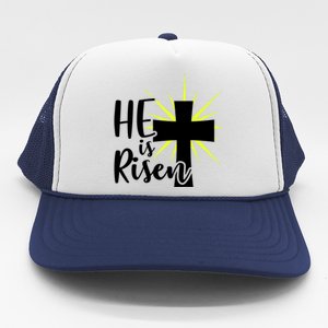 He Is Risen Jesus Christ Spiritual Bible Verse Easter Sunday Funny Gift Trucker Hat