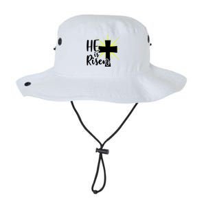 He Is Risen Jesus Christ Spiritual Bible Verse Easter Sunday Funny Gift Legacy Cool Fit Booney Bucket Hat