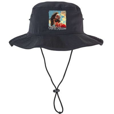 He Is Rizzen Jesus Legacy Cool Fit Booney Bucket Hat