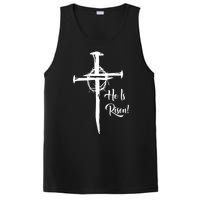 He Is Risen Cross Jesus Religious Easter Day Christians PosiCharge Competitor Tank