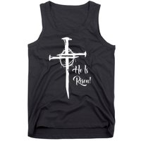 He Is Risen Cross Jesus Religious Easter Day Christians Tank Top