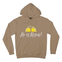 He Is Risen Christian Easter Cross Hoodie